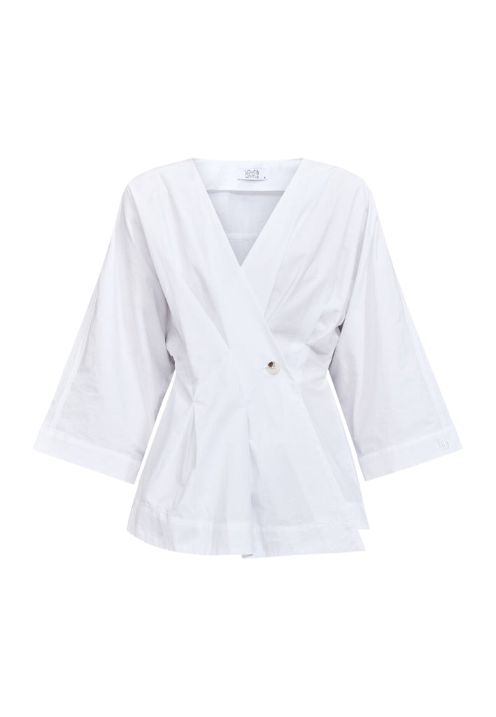 Love & Divine love1510 shirt peplum white