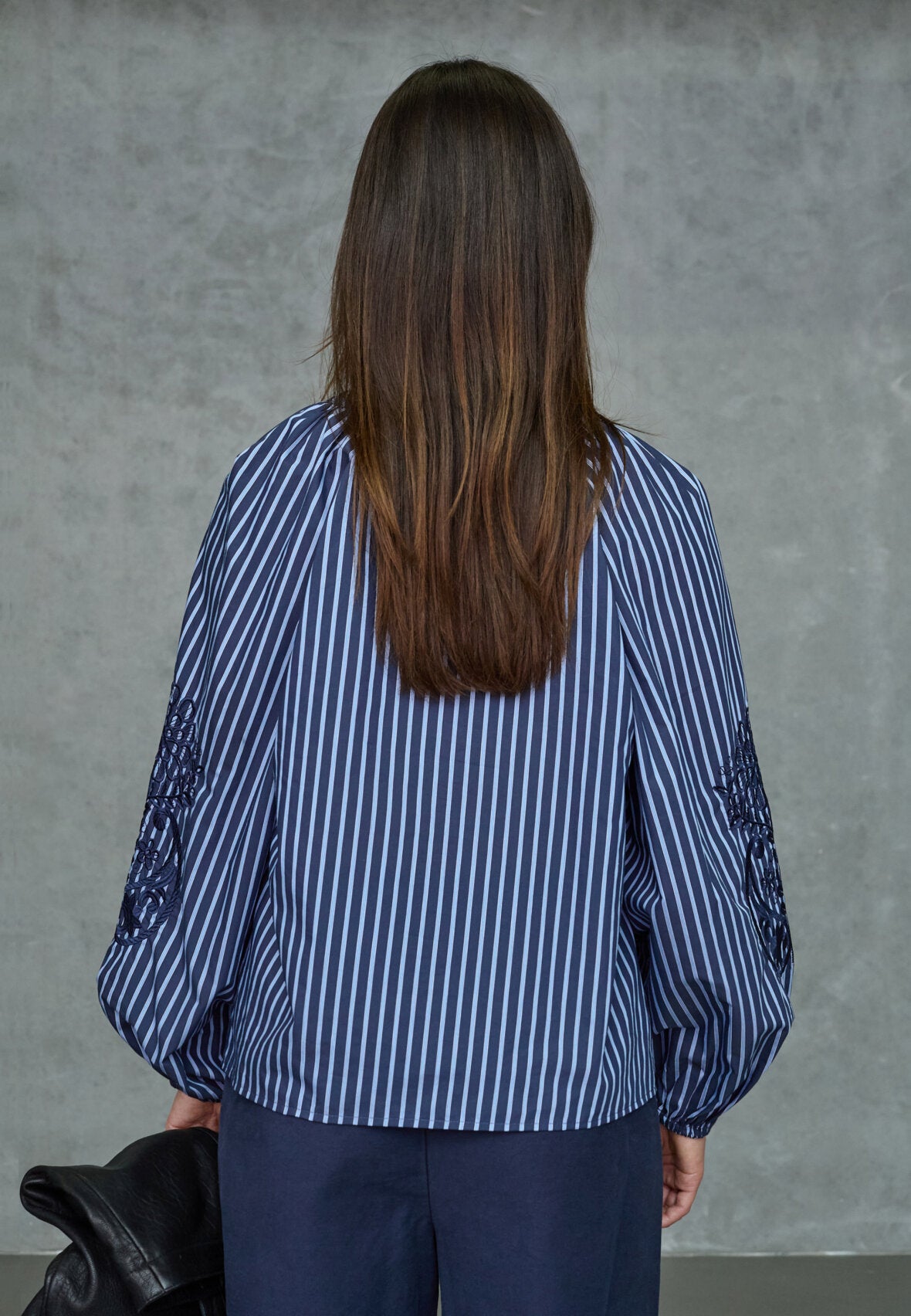 Love & Divine love1529-2 shirt stripe navy