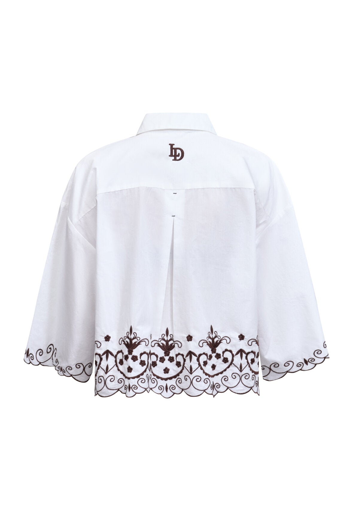 Love & Divine love1546 shirt embrodery white
