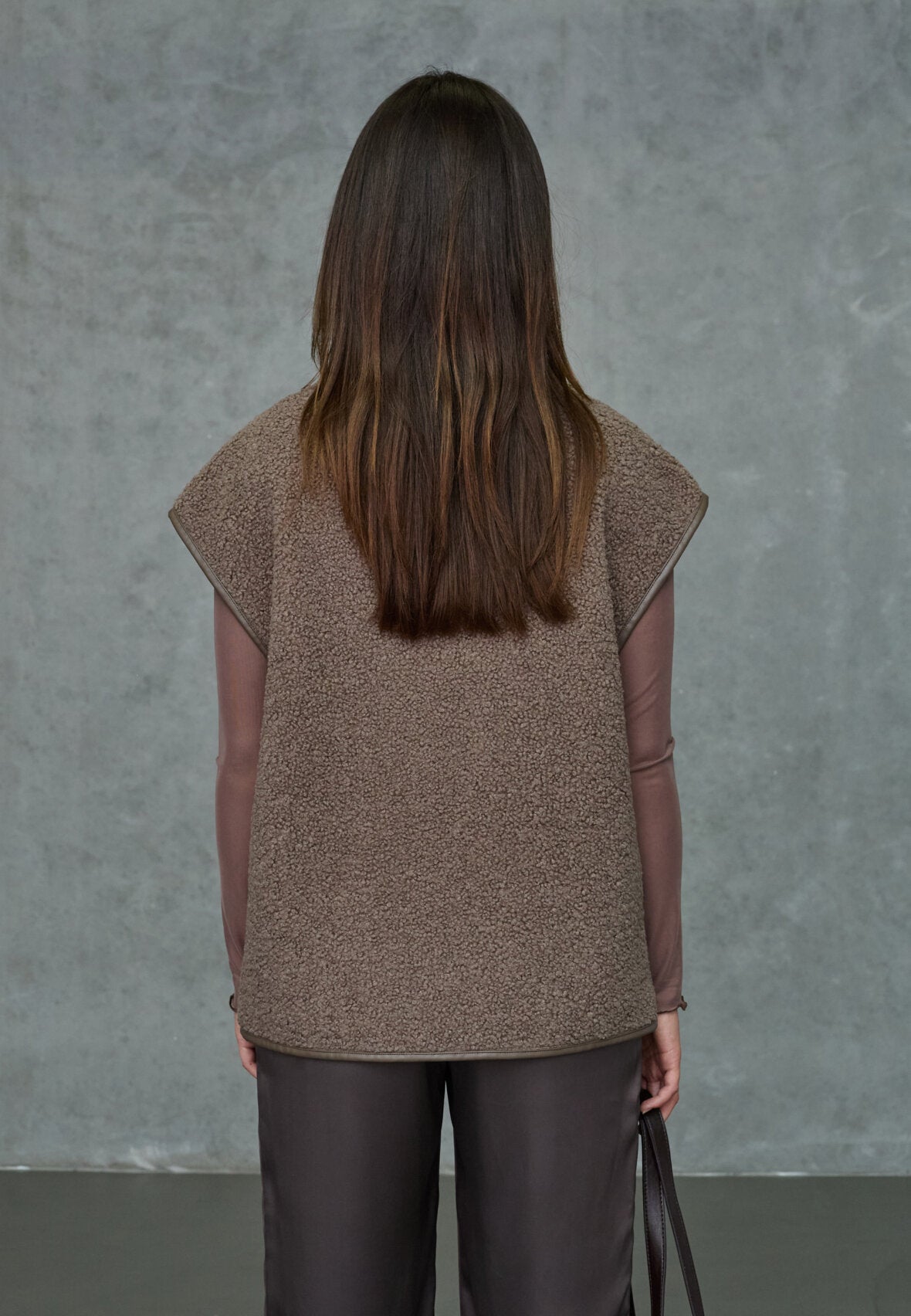 Love & Divine love1588 Teddy vest brown
