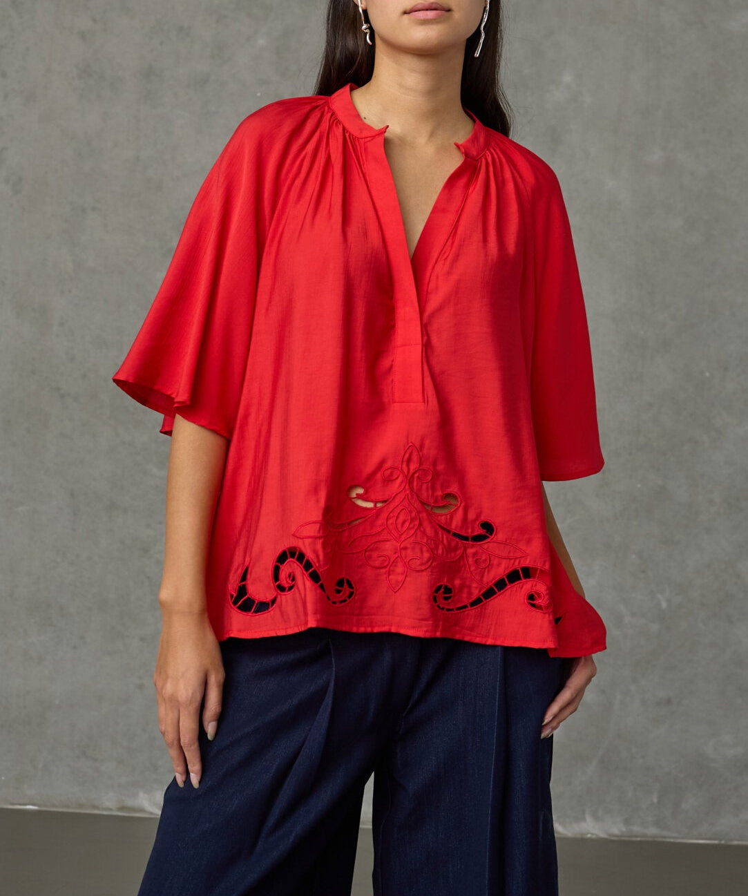 Love & Divine love1607 blouse red