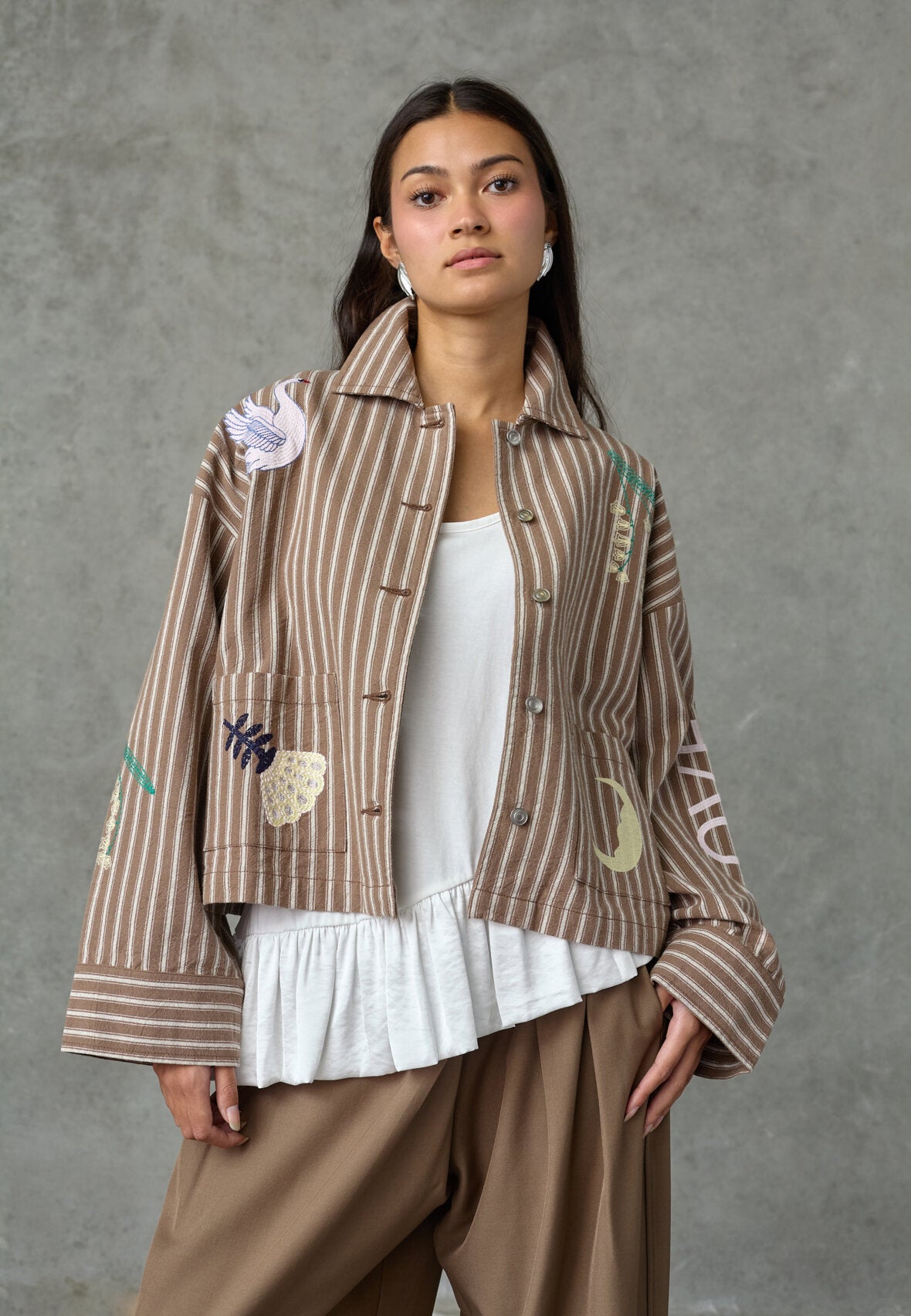 Love & Divine love1612 Canvas jacket hazelnut