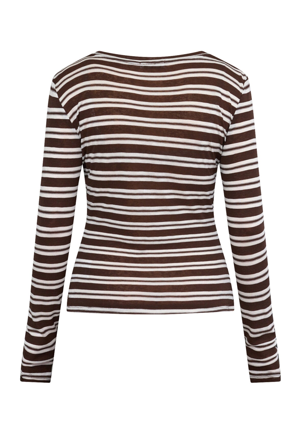 Love & Divine love1625 bluse stripe brown