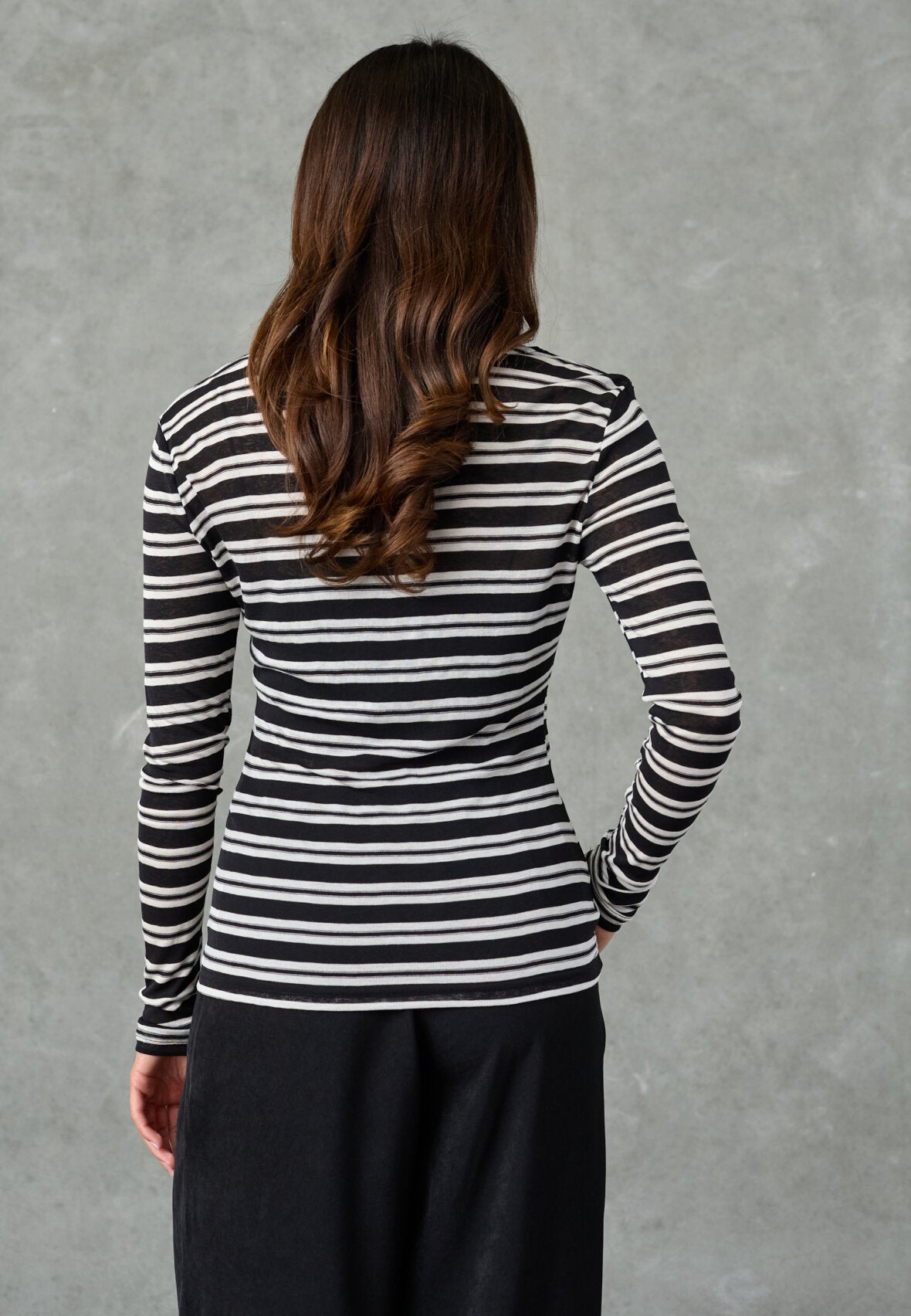 Love & Divine love1625 bluse stripe black