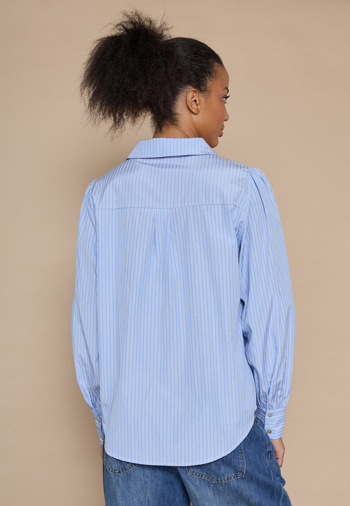 Love & Divine love919-21 shirt stripe blue