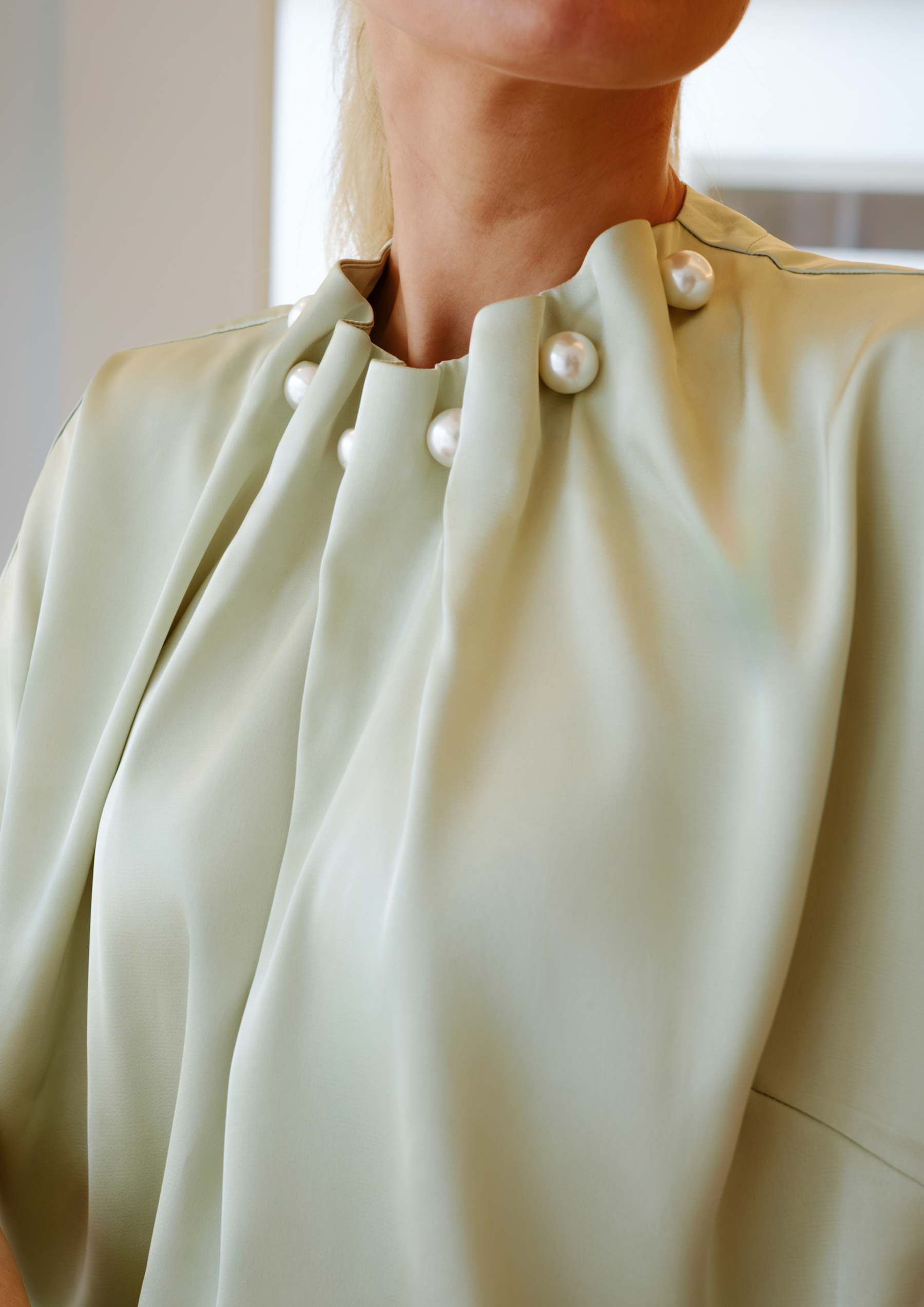 Liberte 22379 Pip SS pearl blouse mint