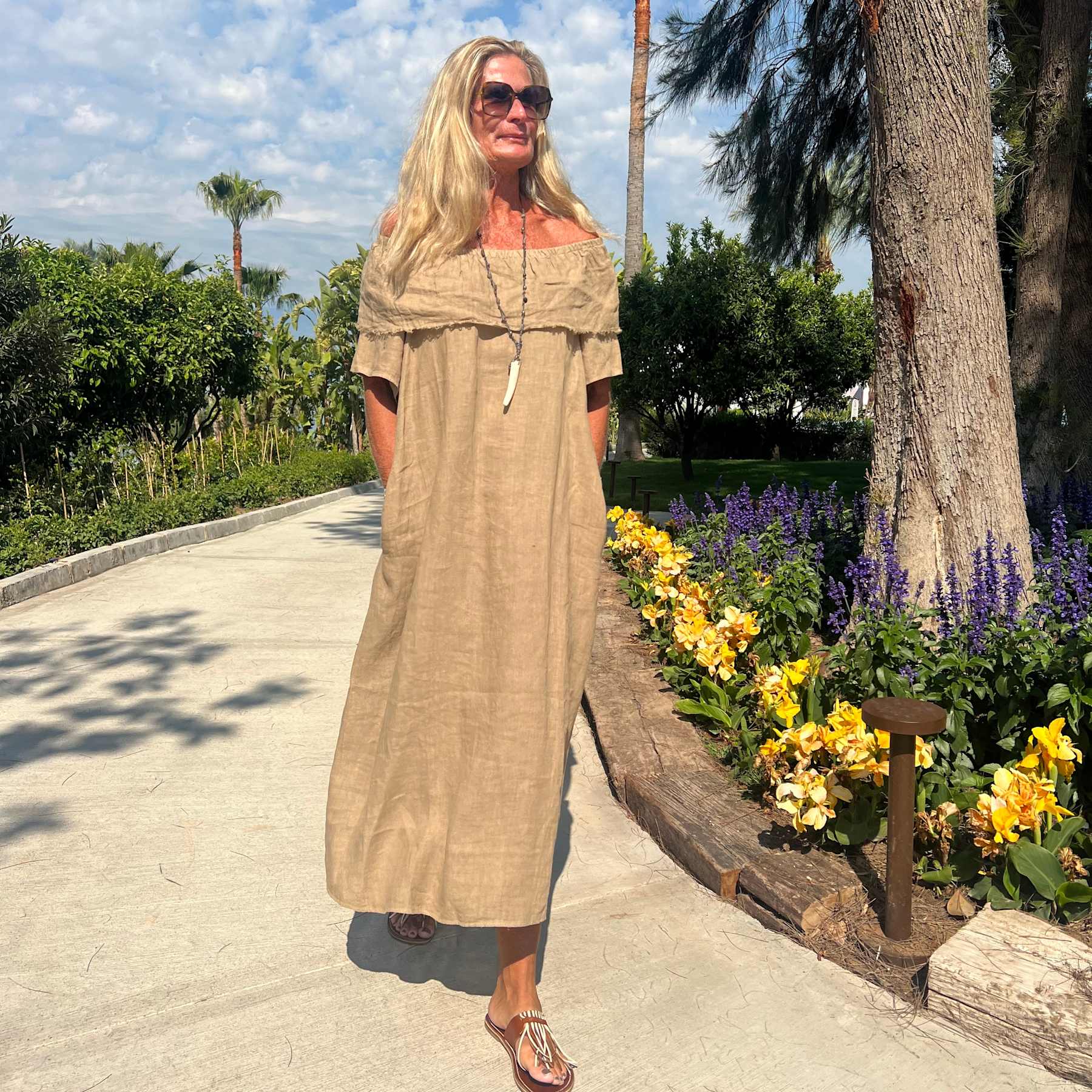 CABANA Living 2535 Freon dress camello