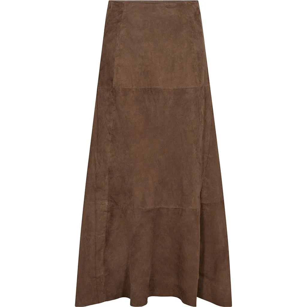 Depeche 51312 Naomi long skirt suede toffee