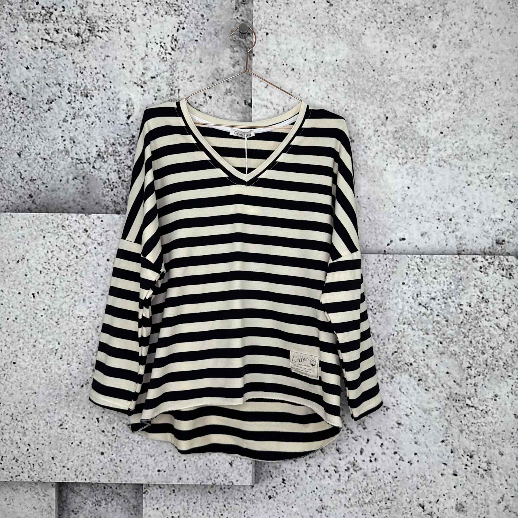 CABANA Living 3497 Garda blouse stripe navy