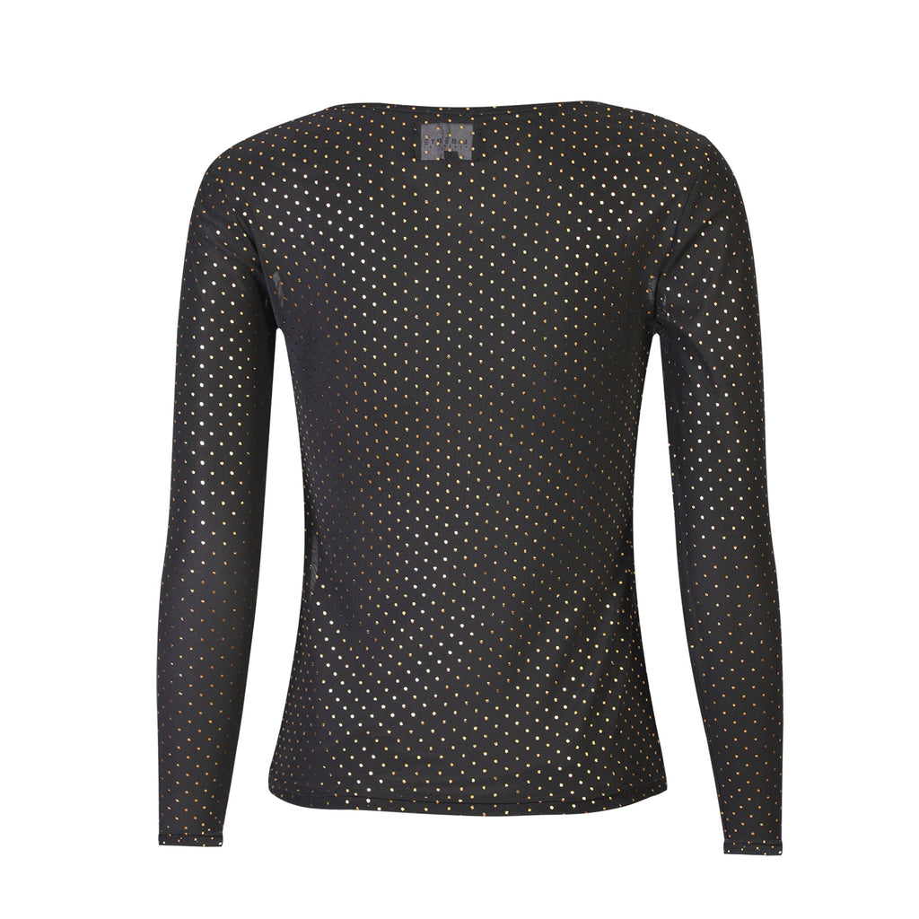 Liberte 22134 mesh T-shirt LS gold dot
