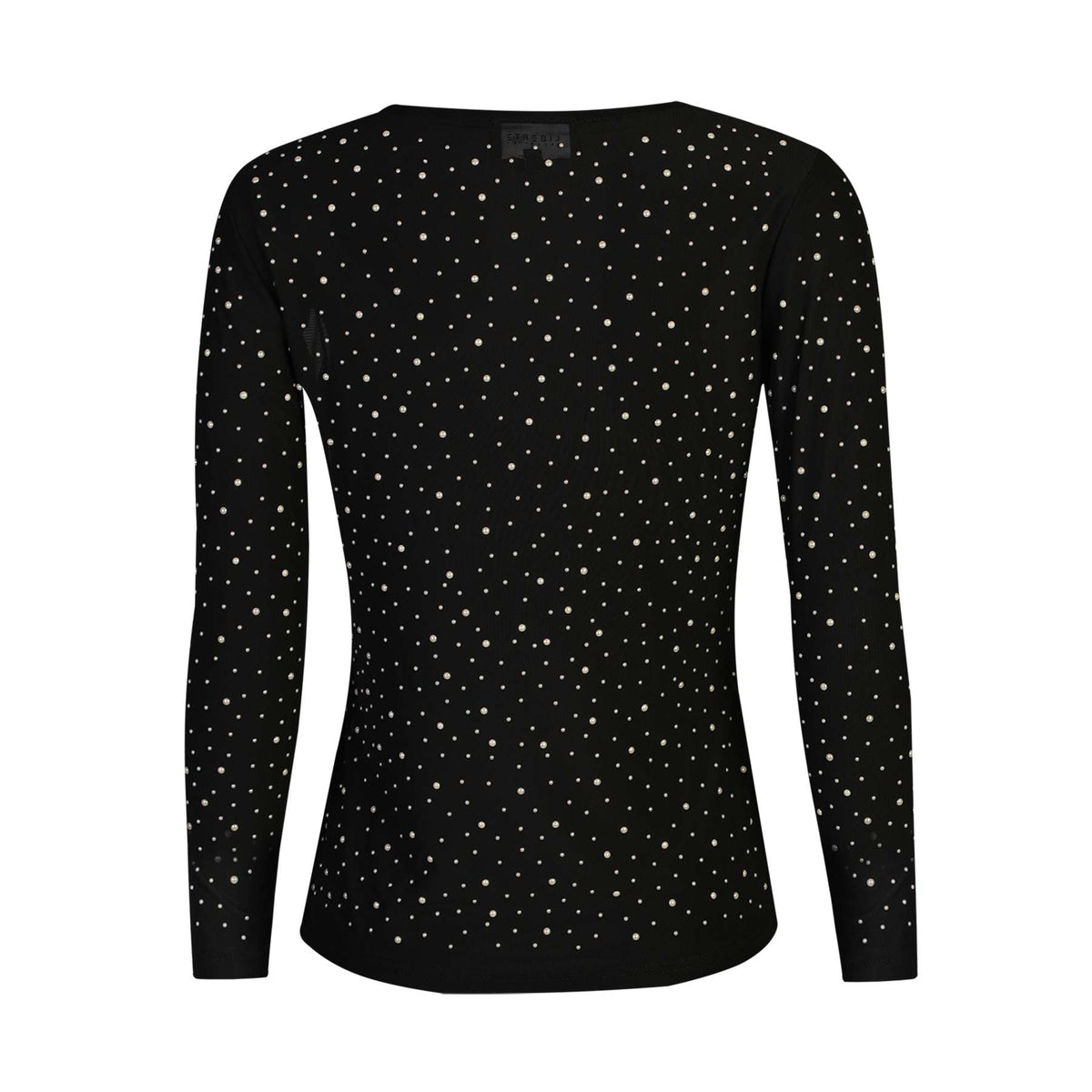 Liberte 22134 mesh top LS sparkle black pearl