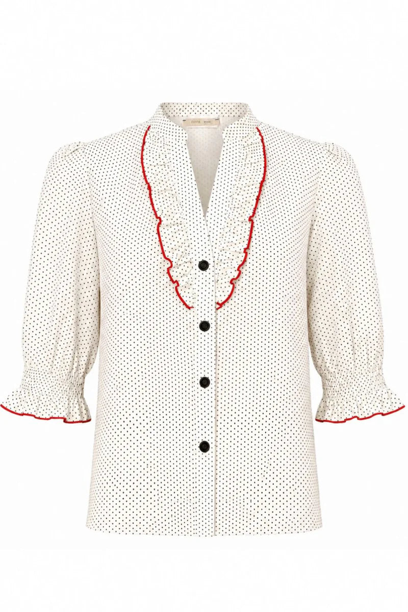 Costamani 2600111 black Dot shirt