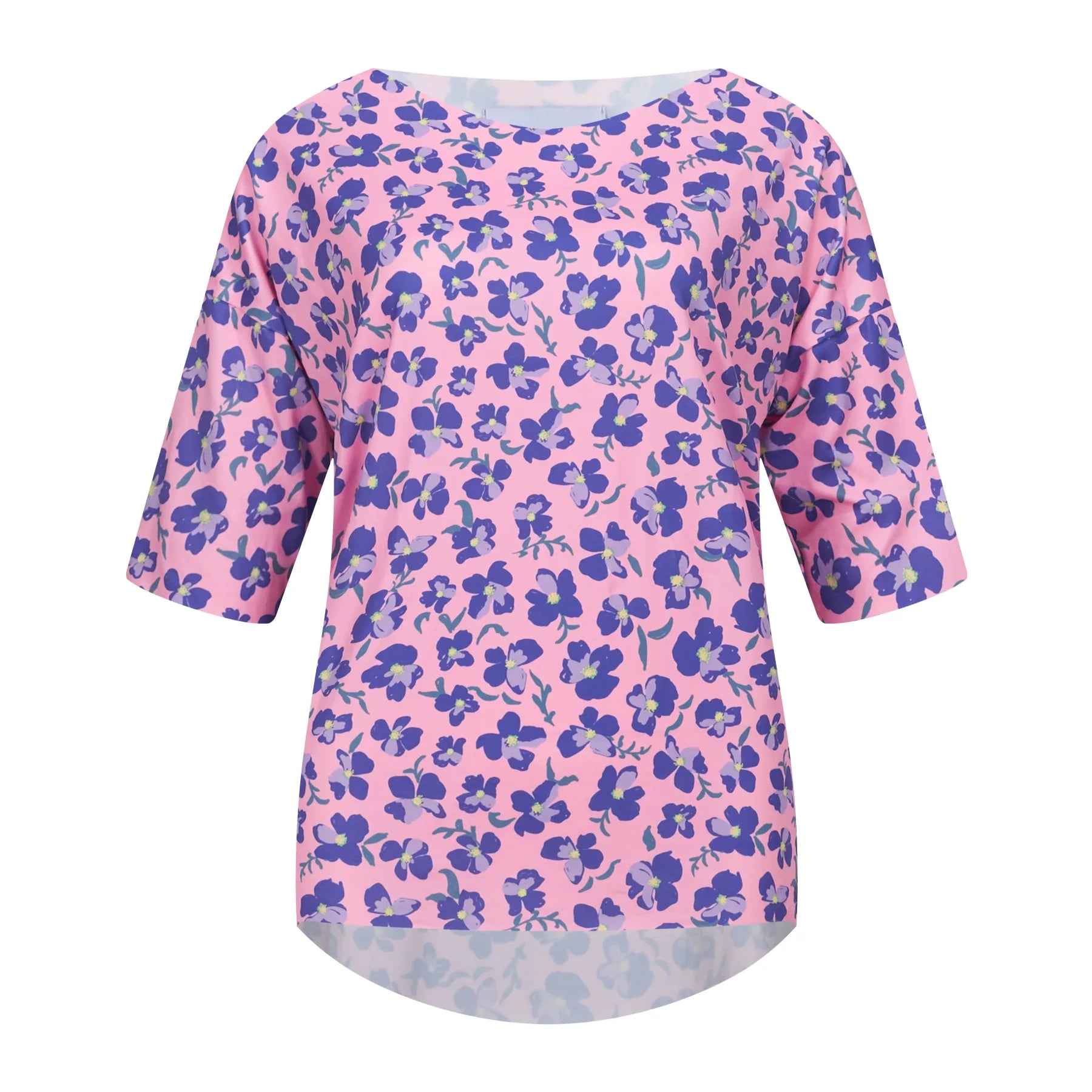Liberte 9519 Alma SS top Pink Purple Flower