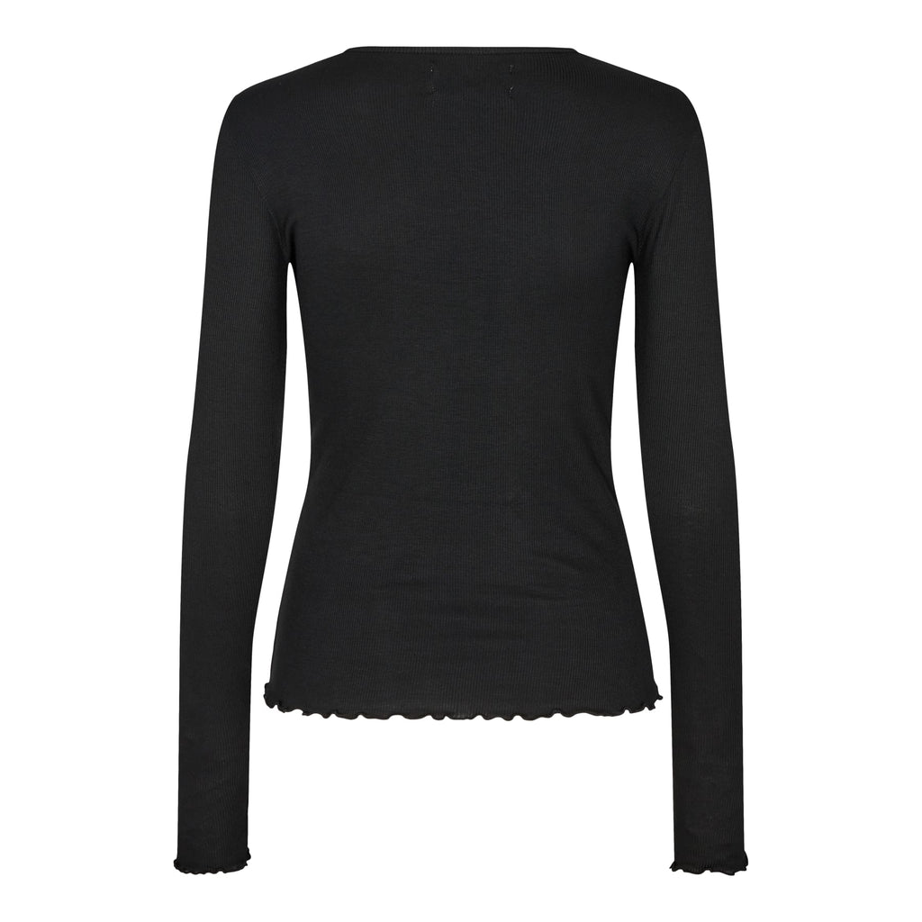 Liberte 9914 Natalia LS round neck blouse black