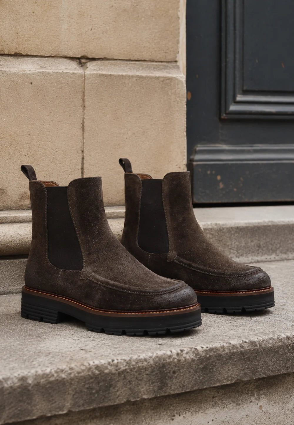 BUKELA Riva støvle suede mole