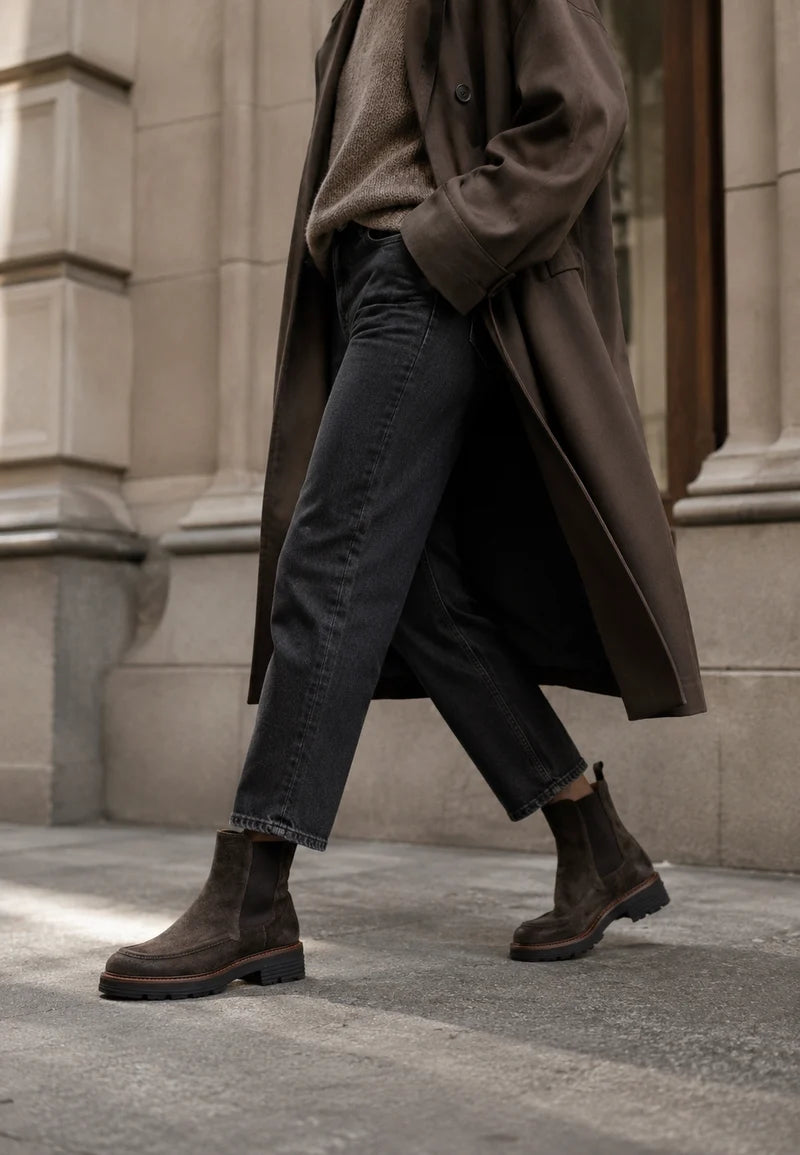 BUKELA Riva støvle suede mole