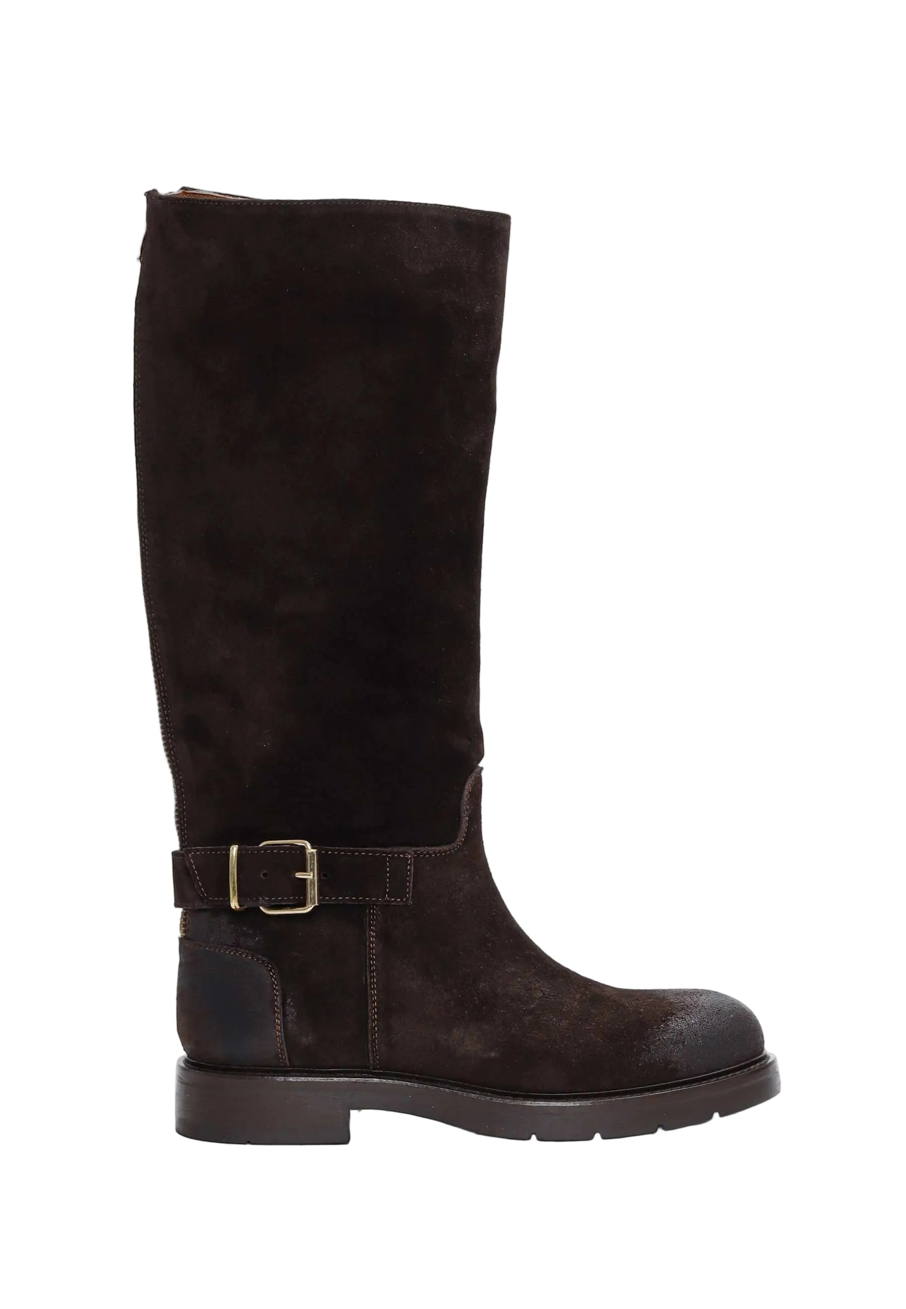 BUKELA Sammy long støvle suede mocca