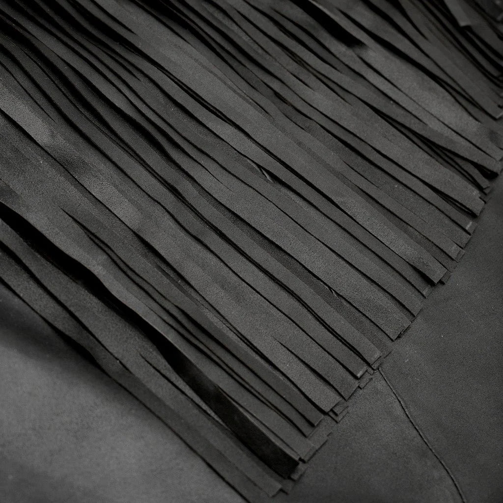 Depeche 51516 Skylar dress fringes black