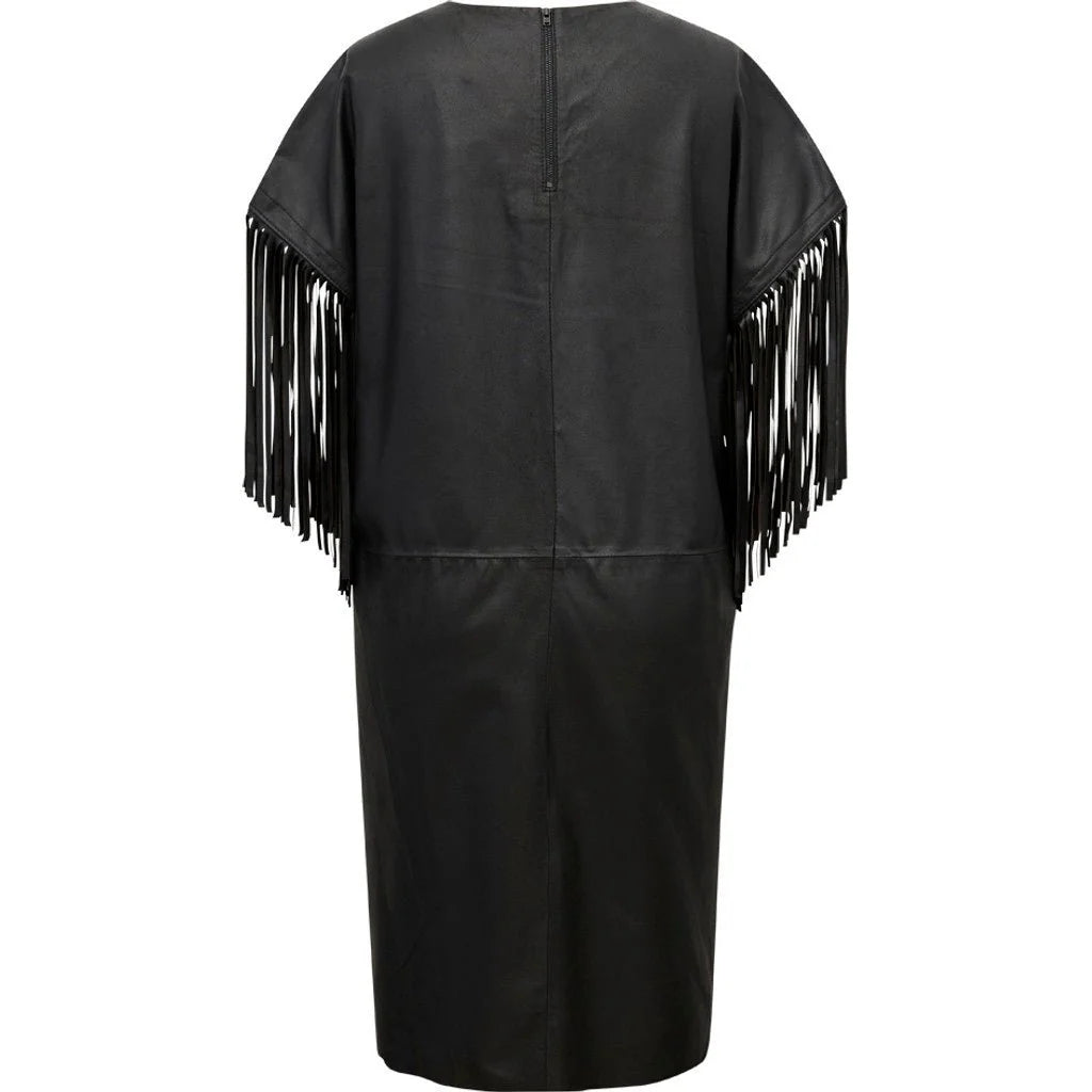 Depeche 51516 Skylar dress fringes black
