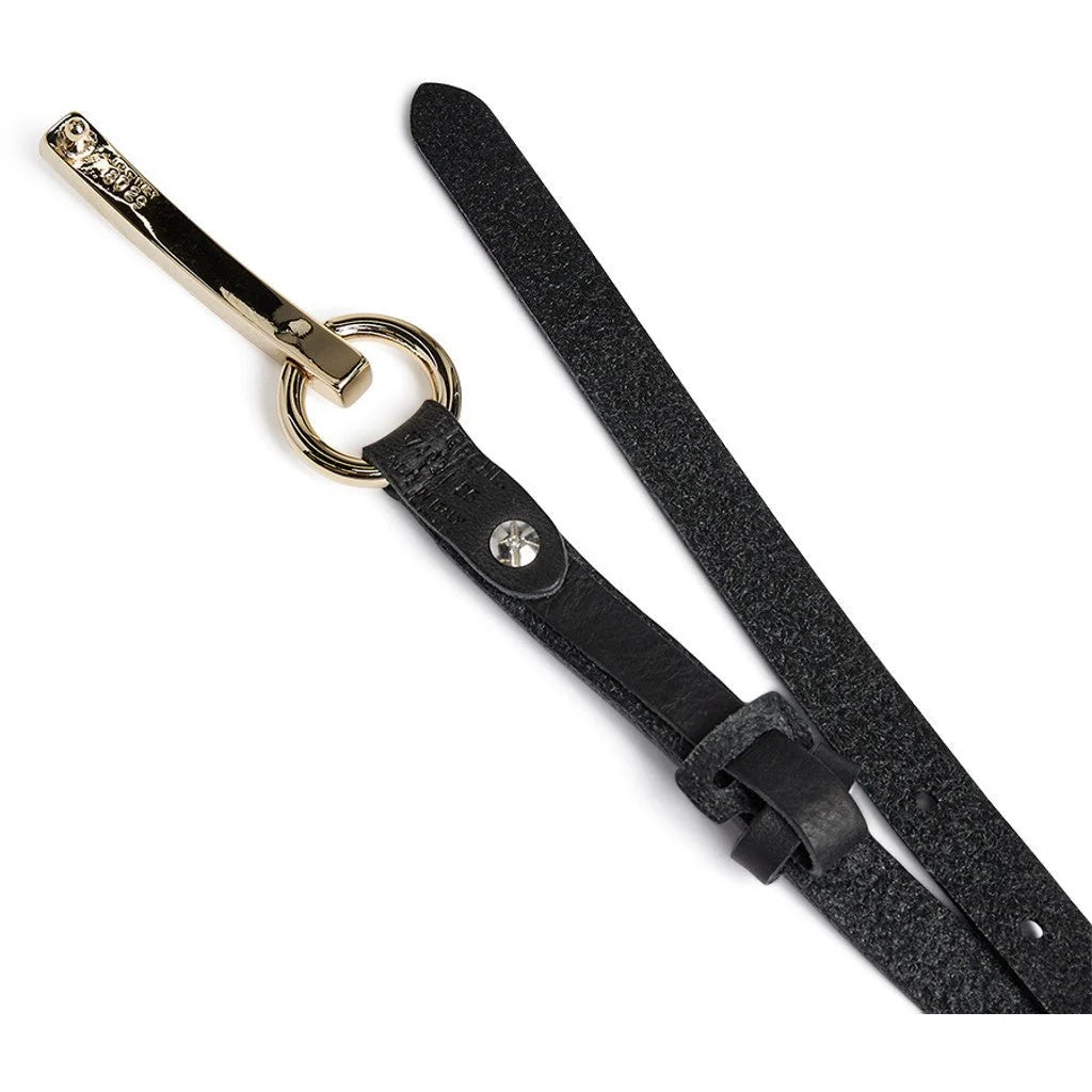 Depeche 17402 Narrow belt dark black