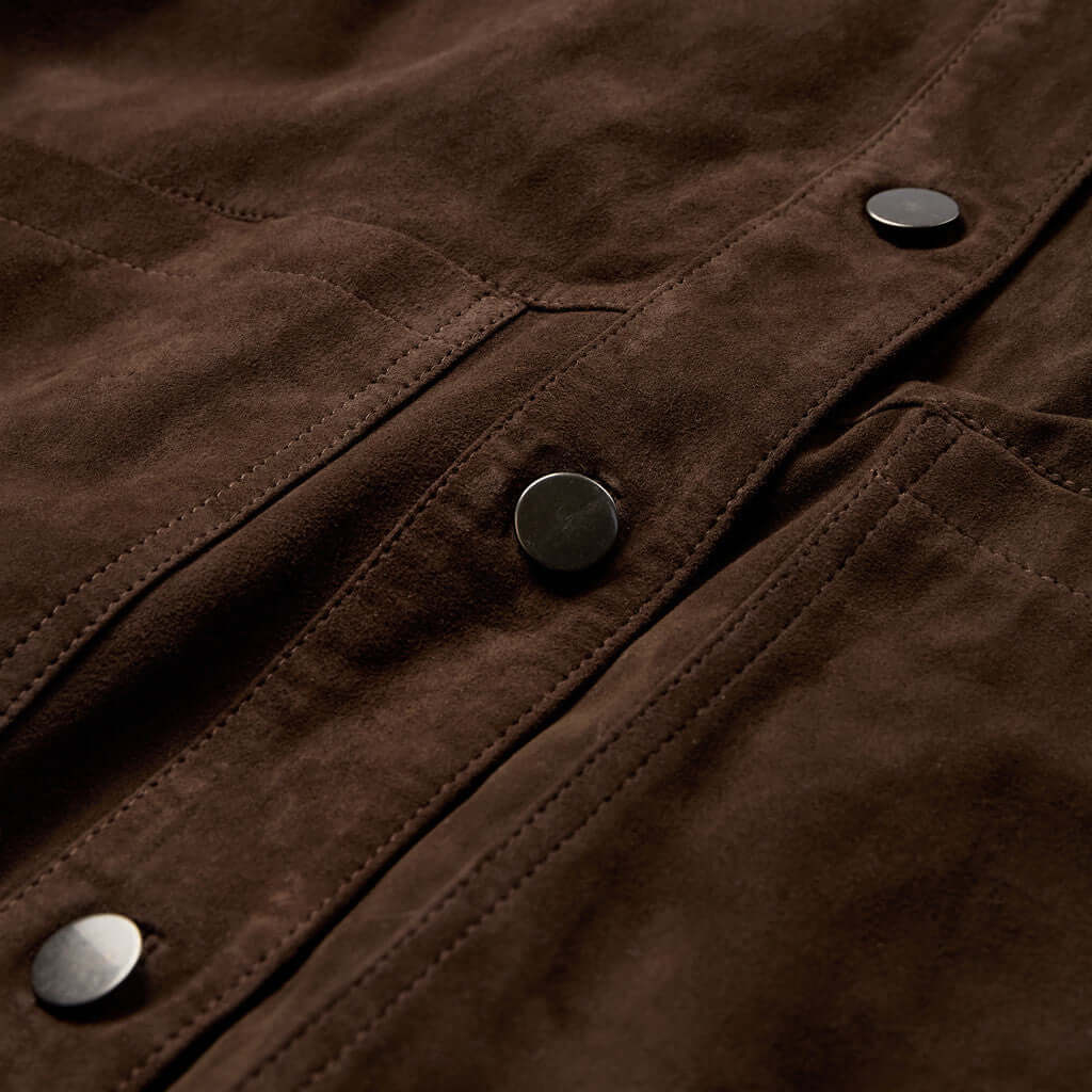 Depeche 51426 tonja oversize shirt suede dusty brown