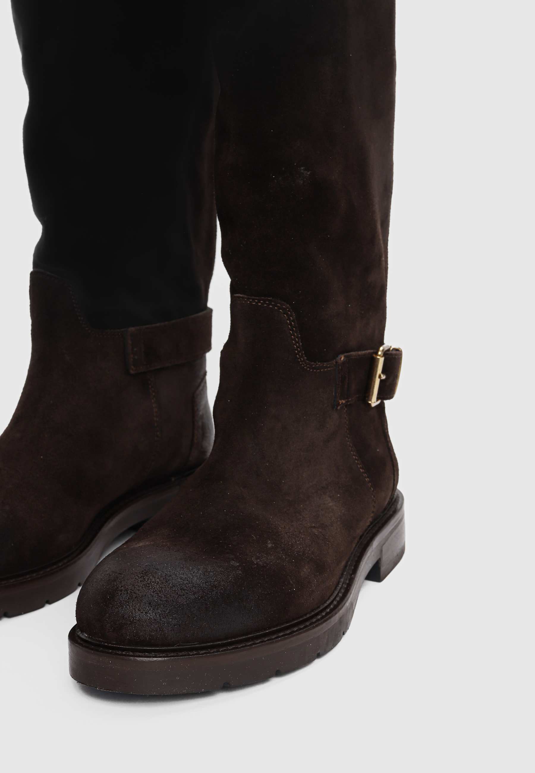 BUKELA Sammy long støvle suede mocca