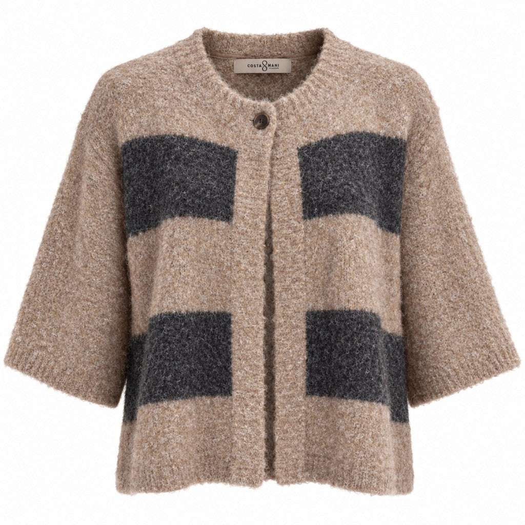 Costamani 2610604 Cassie cardigan sand/grey