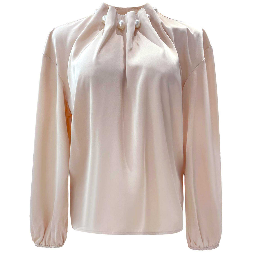 Liberte 22313 Pip LS pearl blouse champagne