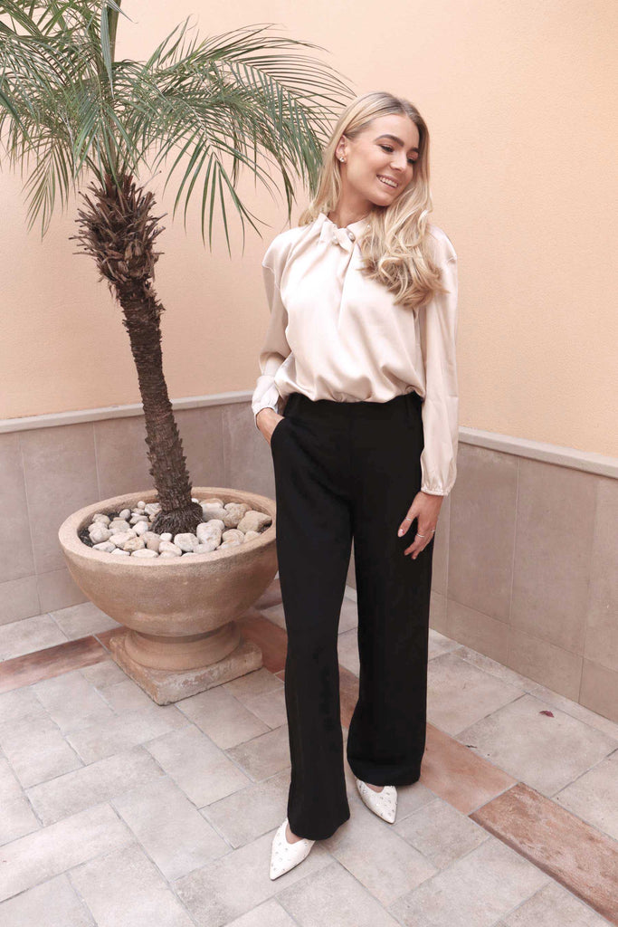 Liberte 22313 Pip LS pearl blouse champagne