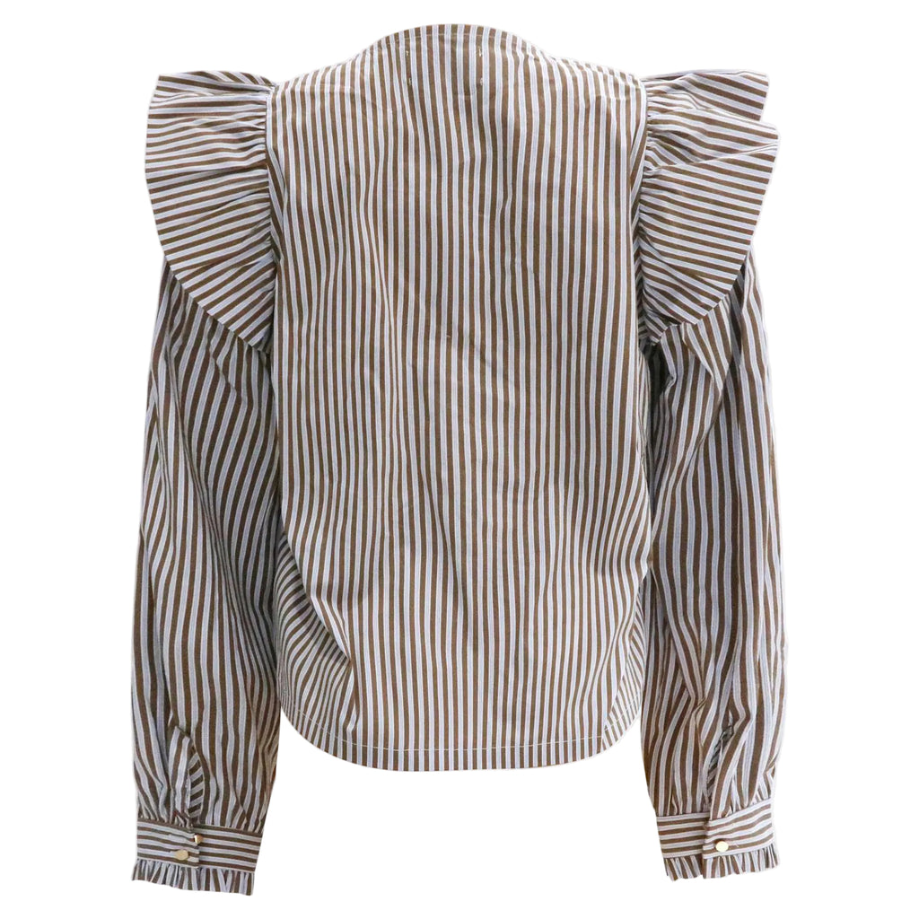 Liberte 22165 Heather Tie blouse stripe blue