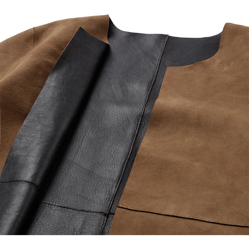 Depeche 51478 Zita short jacket dusty Mud/black