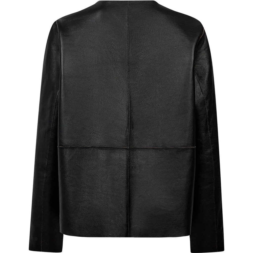 Depeche 51478 Zita short jacket dusty Mud/black